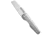 Vero Engineering Neuron Non-Flipper Folding Knife, 2.76in, Bohler M390 Stainless Steel, Sheepsfoot Blade, Titanium, Gray Handle, Hand Satin, Gray/Gray, 6.30 inch, BHQ-209222