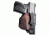 Versacarry Zerobulk Pro IWB/OWB Holster, Right Hand, Extra Small Size, .380 ACP Caliber, 2.75 in Barrel Length, Black/Distressed Brown, PRO380XS