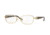 Versace VE1210BM Single Vision Prescription Eyeglasses 1002-52 - Gold Frame