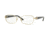 Versace VE1210BM Single Vision Prescription Eyeglasses 1252-54 - Pale Gold Frame