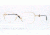 Versace VE1214 Single Vision Prescription Eyeglasses 1002-52 - Gold Frame, Demo Lens Lenses
