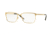 Versace VE1232 Progressive Prescription Eyeglasses 1002-56 - Gold Frame
