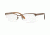 Versace VE1241 Single Vision Prescription Eyeglasses, 54mm, Brushed Brown, VE1241-1269-54-SV