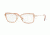 Versace VE1243 Progressive Prescription Eyeglasses 1401-52 - Pale Gold/brown Transp Frame