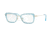 Versace VE1243 Progressive Prescription Eyeglasses 1403-52 - Pale Gold/blue Transp Frame