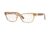 Versace VE3272 Progressive Prescription Eyeglasses, 52mm, Transparent Brown, VE3272-5304-52-PRO