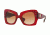 Versace VE4308B Single Vision Prescription Sunglasses VE4308B-517113-52 - Lens Diameter 52 mm, Frame Color Transparent Red