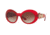 Versace VE4329 Single Vision Prescription Sunglasses VE4329-193-13-53 - Lens Diameter 53 mm, Frame Color Transpernte Red