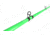 Vexan StrikeBack Rod &amp; Reel Combos, 10 in, 7 ft 4 in, Heavy Action, 3000 Spinning, Black/Green, HB-9H8R-3P7U