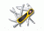 Victorinox Evolution Grip 18, Yellow / Black, 85mm, 2.4913.C8US1