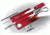 Victorinox SwissCard Lite White Light Swiss Army Multi Tools Ruby 0.7300.T-X2