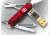 Storage Victorinox USB Flash Drive - Victorinox SwissFlash 1GB Swiss Army Flash Drive Ruby