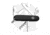 Victorinox Spartan Pocket Swiss Army Red Multi-Tool, 2.75in, Black Handle, Black/Gray, 3.58 inch, BHQ-2123