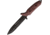 Viper Fearless Fixed Blade DLC Red Knife, 6 black DLC coated hollow ground Sleipner tool st, Red canvas burlap micarta handle, VT4020CR