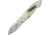 Viper Timeless Feather Folding Knife, 2.75in, Bohler N690, Satin Blade, Natural Resin Handle w/ Jay Feather Handle Insert, V5400IN-GH