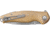 Viper Vale Natural Folding Knife, 4.13in Closed, 3in Stonewash CPM Magnacut SS Blade, Natural Canvas Micarta Handle, V6006CN