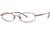 Visions 153 Single Vision Prescription Eyeglasses - Frame Copper, Size 49/18mm VIVISION15302