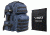 Vism 2911 Series Tactical Backpack with Ballistic Soft Panel-Rectangle Cut 10in X12in, Blue w/Black Trim BSCBL2911-A