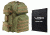 Vism 2911 Series Tactical Backpack with Ballistic Soft Panel-Rectangle Cut 10in X12in, Green w/Tan Trim BSCBGT2911-A