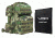 Vism 2911 Series Tactical Backpack with Ballistic Soft Panel-Rectangle Cut 10in X12in, Woodland Camo BSCBWC2911-A