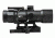 NcSTAR 3.5x32 Blue/Green Illum. Compact Prismatic Optic Rifle Scope, Urban Tactical Ret., Green Lens SEECPRQ3532G