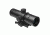 VISM CBT Series 3.5X40 Prismatic Scope/Built In Red Laser/Blue Ill./Mil Dot/Green Lens, BLACK VCBTREM3540G