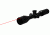 Vism 3-9X42 Rifle Scope With Integrated Red Laser/Black with Mil-Dot Reticle VSFLRBM3942G