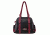 Vism Concealed Carry Braided Shoulder Bag, Burgundy, BWB002