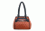 Vism Concealed Carry Braided Tote Bag, Brown w/Black, BWF003