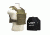 Vism Fast Plate Carrier w/2 10x12in Level III and PE Shooters Cut Hard Ballistic Plates, Tan BPCVPCF2995T-A