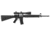 VISM Safari Series 2.5, 10X50 Rifle Scope/Red And Green Illum./Cross Plex Reticle, Green Lens, Black VSAFS251050G