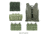 Zombie Dead Ops Kit, Green - with Vest and 4 Pouches
