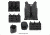 Zombie Zombat Kit, Black - with Vest and 5 Pouches