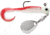 VMC Curl Tail Spin Jig, Red Pearl Glow, 1/16oz, CTSJ116RPRLGL