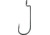 VMC Heavy Duty Worm Hook, Offset, Resin Closed Eye, Black Nickel, Size 2/0, 6 Per Pack, HDWM#2/0BNPP