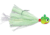 VMC Hot Skirt Glow Jig, Chartreuse Lime Green, 1/16oz, HSG116-CLG