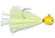 VMC Hot Skirt Glow Jig, Chartreuse Orange, 1/32oz, HSG132-CO