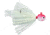 VMC Hot Skirt Glow Jig, Red White, 1/16oz, HSG116-RDWHT