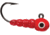 VMC Larvae Jig, 1/100 oz, Glow Red, LVJ1100GLRD