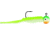 VMC Nymph Jig, 1/32 oz Number 6 Hook, Green Orange Glow,2 Pk, NYJ132GOGL