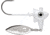 VMC Spin Jig 1/2 White 1/2 Oz. 4/0 HK, SPJ12-WHT