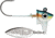 VMC Spin Jig 3/8 Threadfin Shad 3/8 Oz. 3/0 HK, SPJ38-TFSD