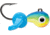 VMC Tungsten Mustache Jig 1/32 oz, Glow Parrot, TMWJ132GPRT