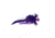 VMC Twitchin Jig 3/8oz., Number 2/0 hook, Glow Purple Rain UV, TWCJ38-GPRU