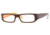 Vogue Eyeglasses VO2498 with No-Line Progressive Rx Prescription Lenses 1539-5016 - Top Brown-white-orange 