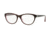 Vogue VO2938B Single Vision Prescription Eyeglasses 1941-52 - Top Brown/Opal White Pink Frame
