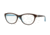 Vogue VO2938B Single Vision Prescription Eyeglasses 2011-52 - Light Brown/White/Opal Azure Frame