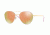 Vogue VO4060S Single Vision Prescription Sunglasses VO4060S-50245R-54 - Lens Diameter 54 mm, Frame Color Gold/pink