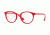 Vogue VO5167 Single Vision Prescription Eyeglasses 2621-50 - Top Red/red Transparent Frame