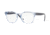 Vogue VO5272 Eyeglass Frames 2727-49 - Text Stripes Azz/Blue Tr Blue